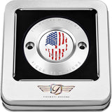 FIGURATI DESIGNS 0940-2064 FD24-TC-2H-SS Timing Cover 2 hole - skull - stainless steel
