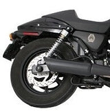 Tab Performance 161-2209-B-2.25 14-21 Harley Davidson Street 500/570 Black Tip Compatible Street Exhaust Pipes 2.25 Inch Louvered Core Baffles (Medium) 4 Inch Black Slash Cut Tip