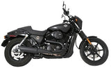 Tab Performance 161-2209-C-2.25 14-21 Harley Davidson Street 500/570 Black Tip Compatible Street Exhaust Pipes 2.25 Inch Louvered Core Baffles (Medium) 4 Inch Chrome Slash Cut Tip