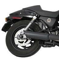 Tab Performance 161-2209-C-2.25 14-21 Harley Davidson Street 500/570 Black Tip Compatible Street Exhaust Pipes 2.25 Inch Louvered Core Baffles (Medium) 4 Inch Chrome Slash Cut Tip