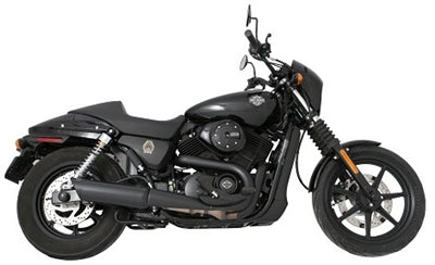 Tab Performance 161-2209-C2-2.25 14-21 Harley Davidson Street 500/570 Black Tip Compatible Street Exhaust Pipes 2.25 Inch Louvered Core Baffles (Medium) 4 Inch Chrome Straight Cut Tip