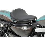 DRAG SPECIALTIES SEATS 0806-0048 Large Spring Solo Seat Seat - Spring Solo - Large - Black Solar-Reflective Leather/White Perimeter Stitch