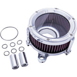 TRASK 1010-2050 TM-1021CH Assault Charge High-Flow Air Cleaner - Chrome