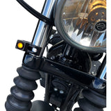 JOKER MACHINE 2020-2142 05-220-1 Fork Mount Turn Signals - 39 mm - Amber - Black