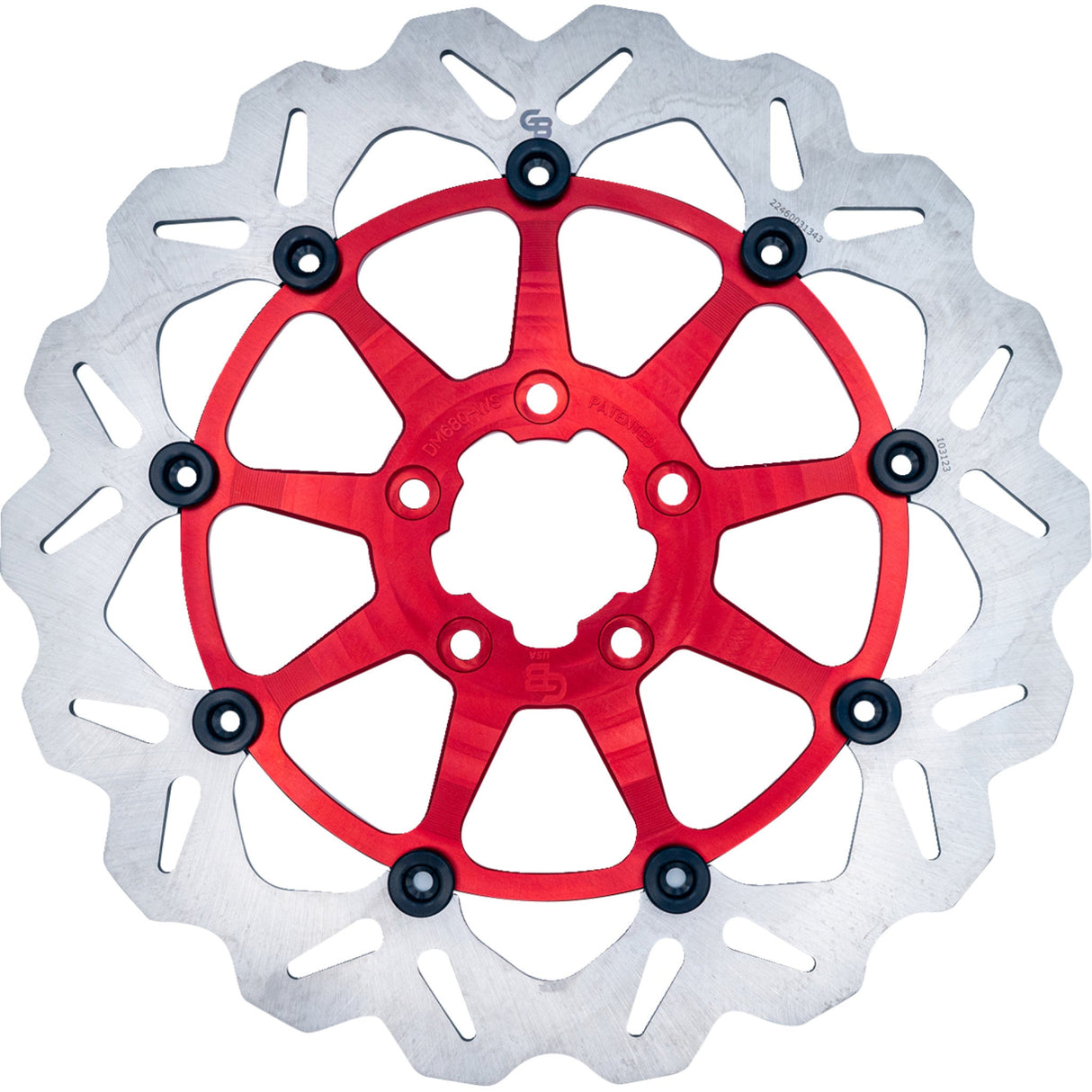 GALFER 1710-4569 DF680CWS-R Wave® Brake Rotors - Front - Red