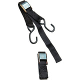 PARTS UNLIMITED TD00300 1-1/2" Heavy-Duty Cam Buckle Tie-Downs with Built-In Assist Heavy-Duty Cam Buckle Tie-Downs - 1-1/2" x 6' - Black
