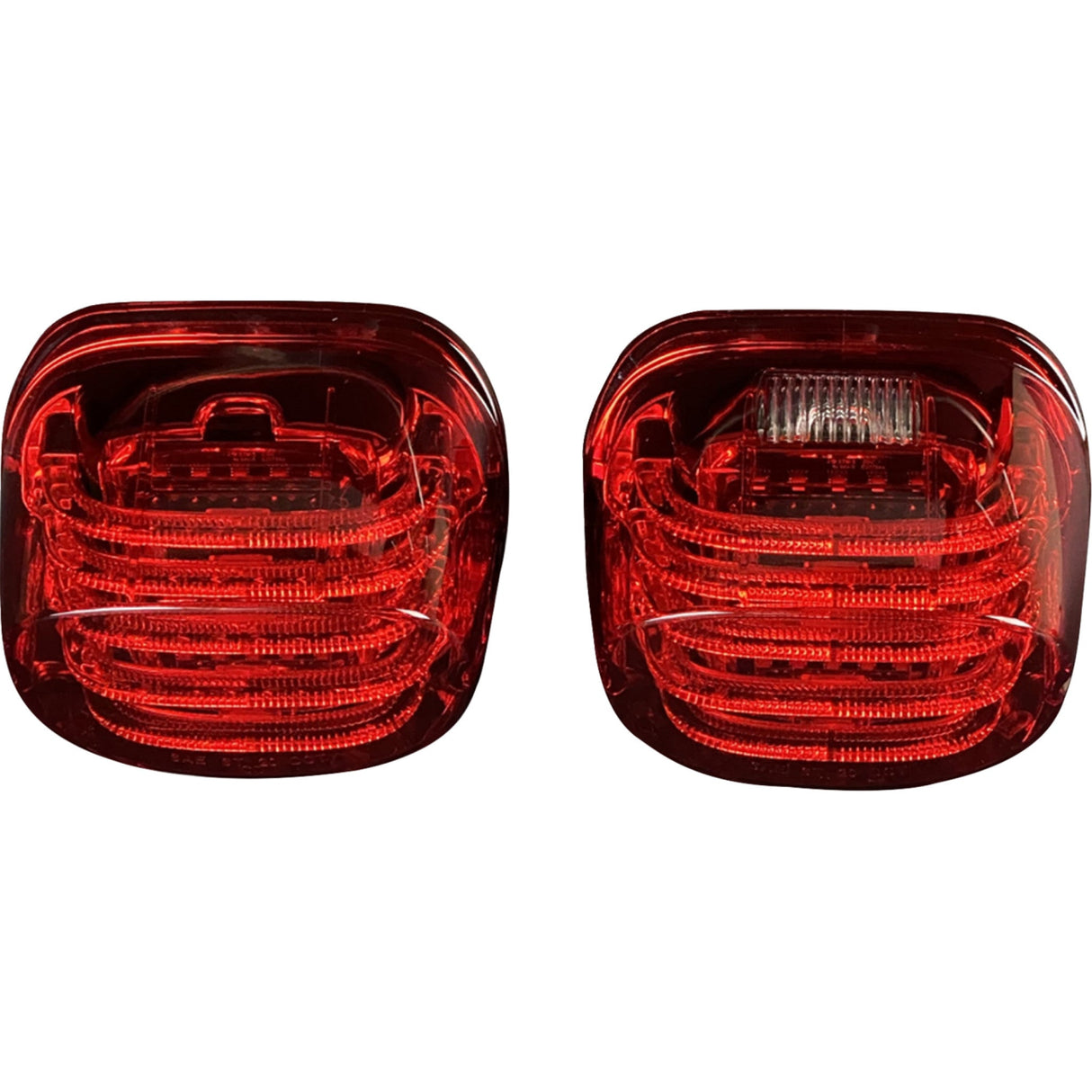 Custom Dynamics ProBEAM® LED Taillight Squareback Red Flrt - TRIKE-KIT-3R For Harley Touring 2015-2025