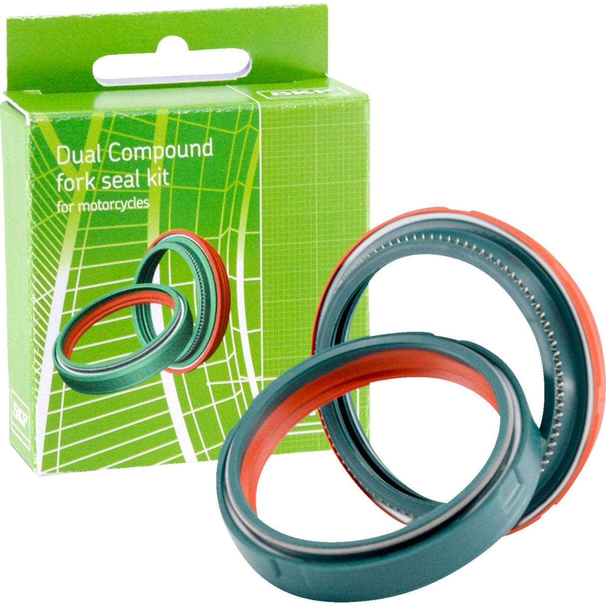SKF 0407-0911 DUAL-43S Fork Seal Kit 43 mm - showa - dual compound