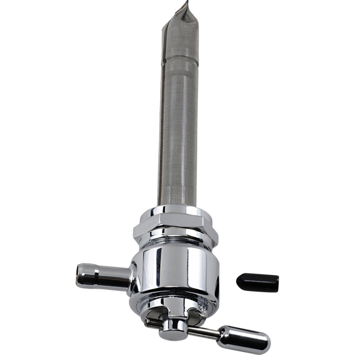 PINGEL DS-390260 6311-CR Power-Flo Fuel Valve - Round Fuel Valve - Chrome - 22 mm