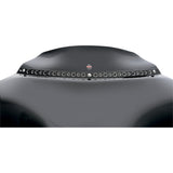 Klock Werks Flare® Windshield 3-1/2" Black - KWW-01-0204 For Harley Touring 1996-2013