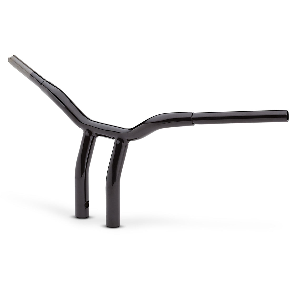 LA CHOPPERS 0601-4939 LA-7338-10B Kage Fighter Welded Bent-Riser Handlebar - One Piece - Bent - 10" - Black