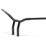 LA CHOPPERS 0601-4939 LA-7338-10B Kage Fighter Welded Bent-Riser Handlebar - One Piece - Bent - 10" - Black