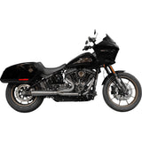 Trask 2-Into-1 Assault Exhaust System Natural With Bags - TM-5053 For Harley Softail 2018-2024