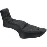 Mustang Diamond Stitched Throwback™ 2-Up Vinyl Seat - 75126 For Harley Sportster 2004-2021