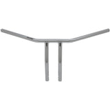 DRAG SPECIALTIES 0601-4230 1" T-Bar dimpled - curved - 10" - chrome