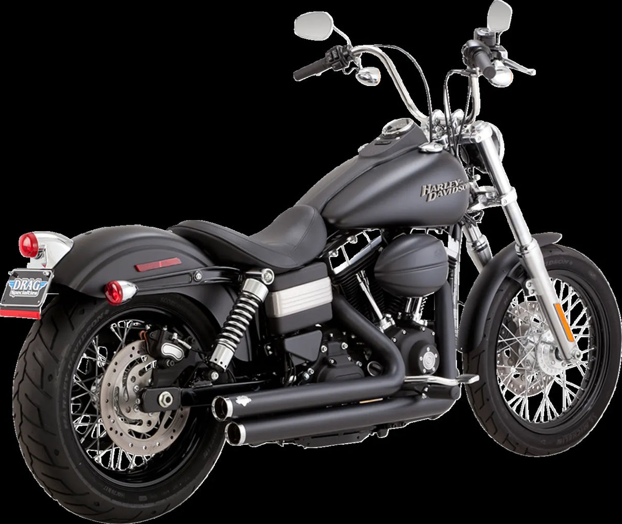 Big Shots Staggered Exhaust System - Black
