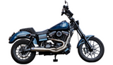 S&S Cycle 2-Into-1 Qualifier Exhaust System Brushed - 550-1097 For Harley Dyna 2006-2007