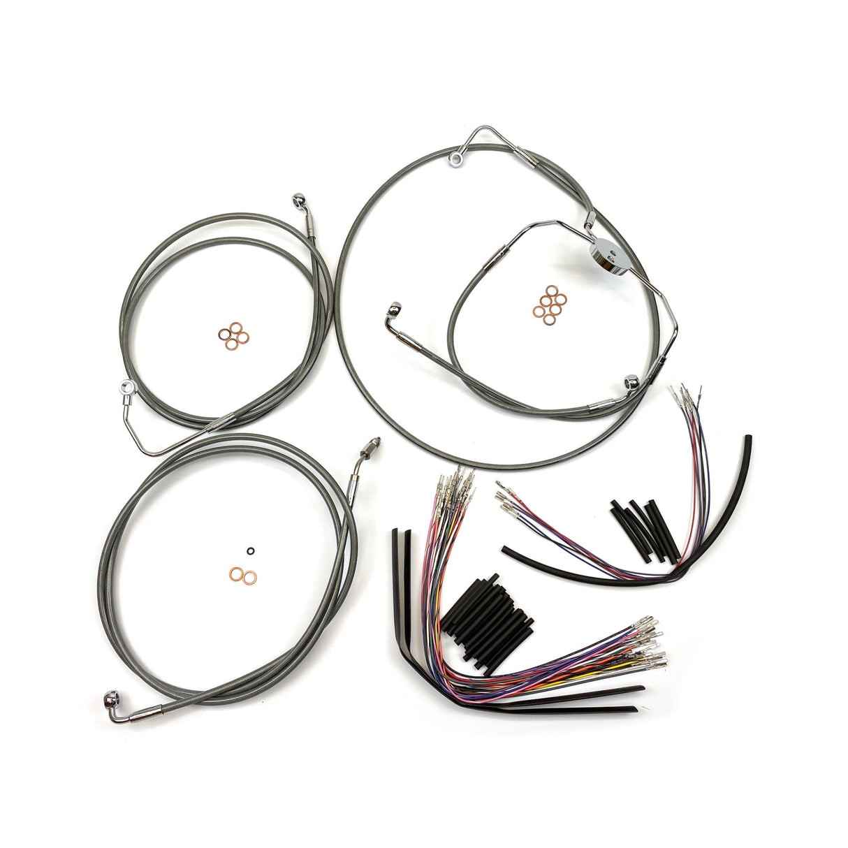 MAGNUM SHIELDING 0662-0756 589021 XR Handlebar Installation Kit - Control Cable Kit - XR - Stainless Steel
