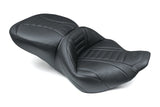 Mustang Motorcycle Rd King, Str Glide, Eagle Touring 1PC Seat Deluxe Black - 76738 For Harley Road King 1997-2007