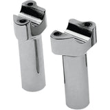 DRAG SPECIALTIES Buffalo Billet Aluminum Handlebar Riser Risers - Chrome