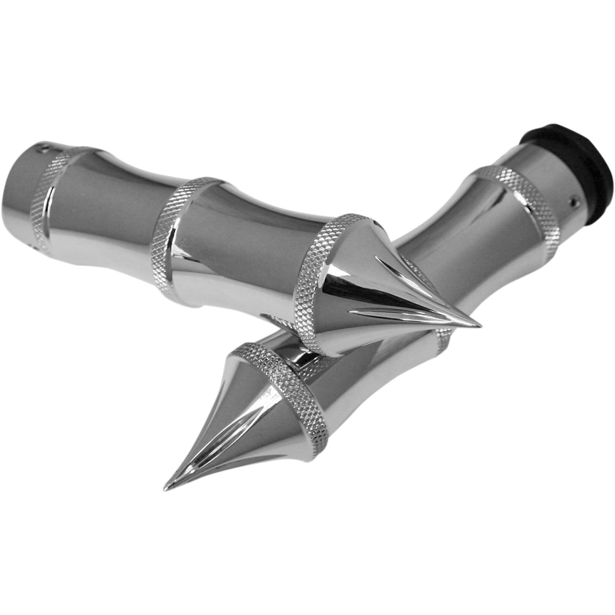 ACCUTRONIX 0630-1451 GR101-LC Custom Grips — Tribal Grips - Tribal - TBW - Chrome