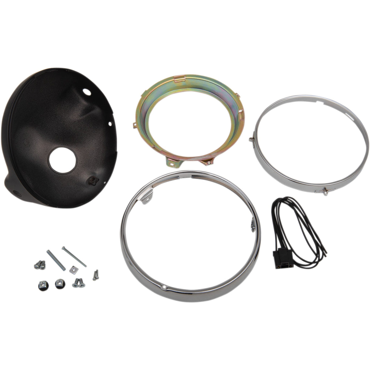 EMGO 2001-0820 66-65010 7" Side Mount Headlamp Shell black
