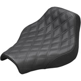 SADDLEMEN 0802-0947 818-30-002LS Renegade Lattice Stitch Solo Seat - Lattice Stitched - Black - FX '18-'20