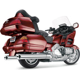 COBRA 1811-0382 1213 4" Slip-On Mufflers Mufflers - Billet Tips - '01-'11 GL1800