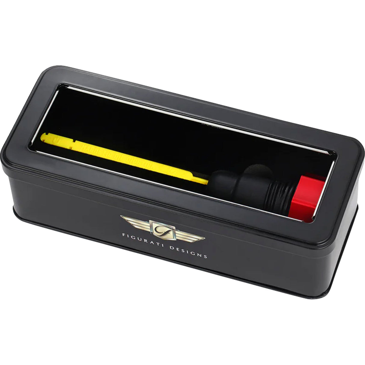 Figurati Designs Performance Magnetic Oil Dipstick Curved Red - FDP01-TCSM-R For Harley Touring 2007-2016