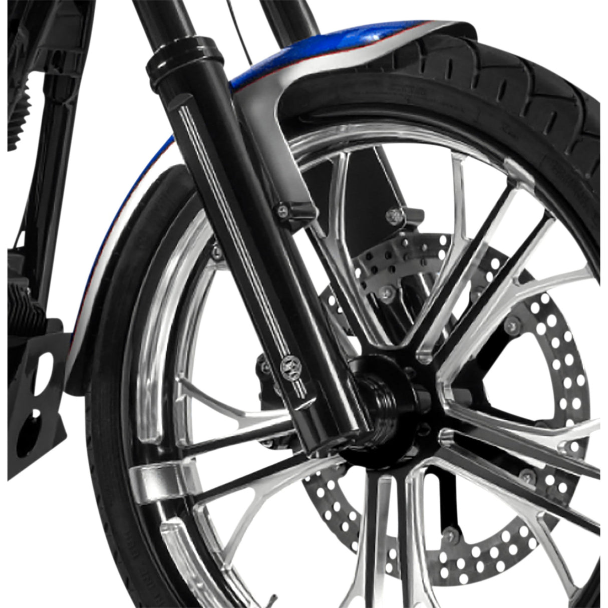 PERFORMANCE MACHINE (PM) 0403-0169 0208-2178-BM Lower Fork Legs - 49 mm - Lower - Contrast Cut - Single Disc