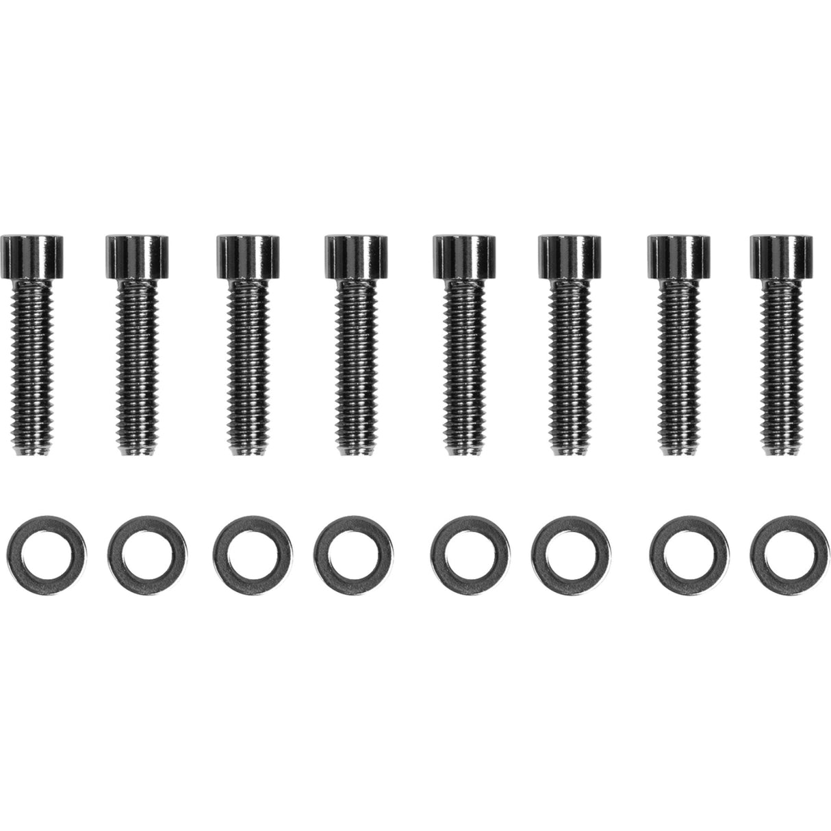 DRAG SPECIALTIES 2401-1033 M-Eight Bolt Kit Bolt Kit - Transmission Bearing Housing - Smooth/Socket-Head - Black/Chrome - M8