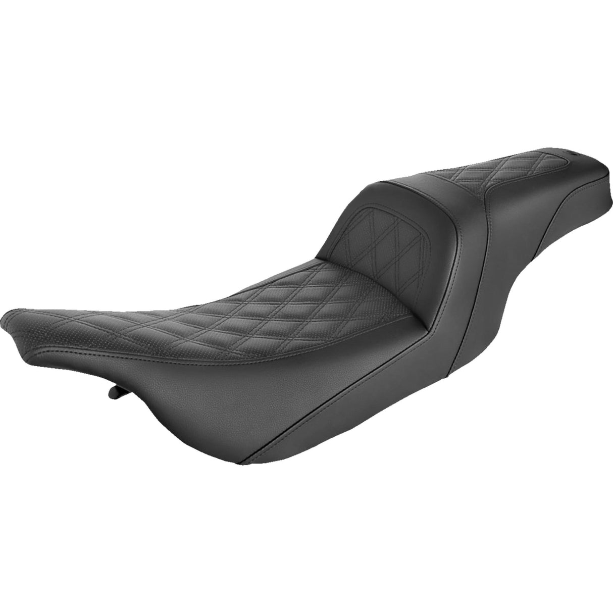 Saddlemen Slim Lattice Stitched Seat Black Lattice Stitch - 897-07-162 For Harley Touring 1997-2007