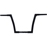 FAT Baggers INC. 1-1/4" EZ Install Flat Top Handlebar 12" Black - 707012-B For Harley Motorcycles 1986-2023