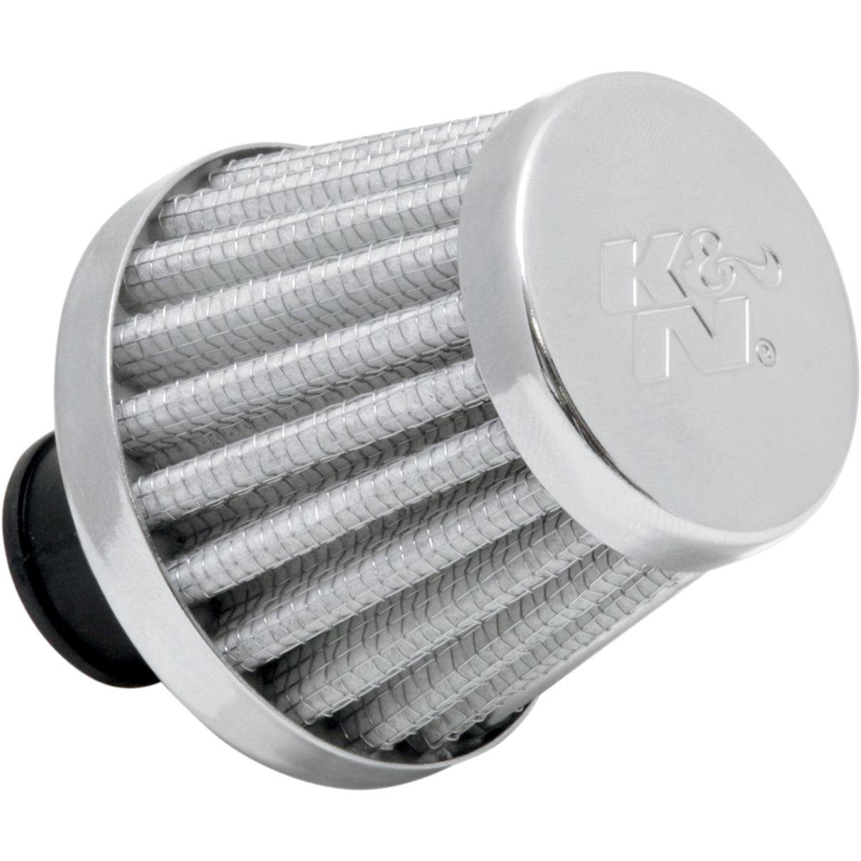 K & N 1011-3111 62-1600WT Rubber Base Crankcase Vent Filter white - 3/8" id