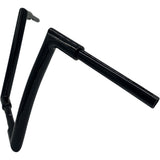 FAT Baggers INC. 1-1/2" EZ Install Flat Top Handlebar 14" Black - 607014-B For Harley Touring 2008-2016