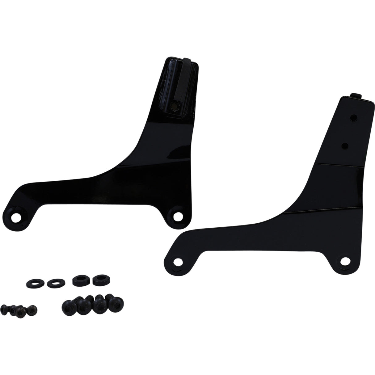 Drag Specialties Sissy Bar Side Plates Black For Harley Softail 2018-2021