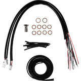 LA Choppers Complete Stainless Braided Handlebar Cable Brake Line Kit — Cable Kit Stock Bars - LA-8059KT2-08 For Harley Touring 2023-2026