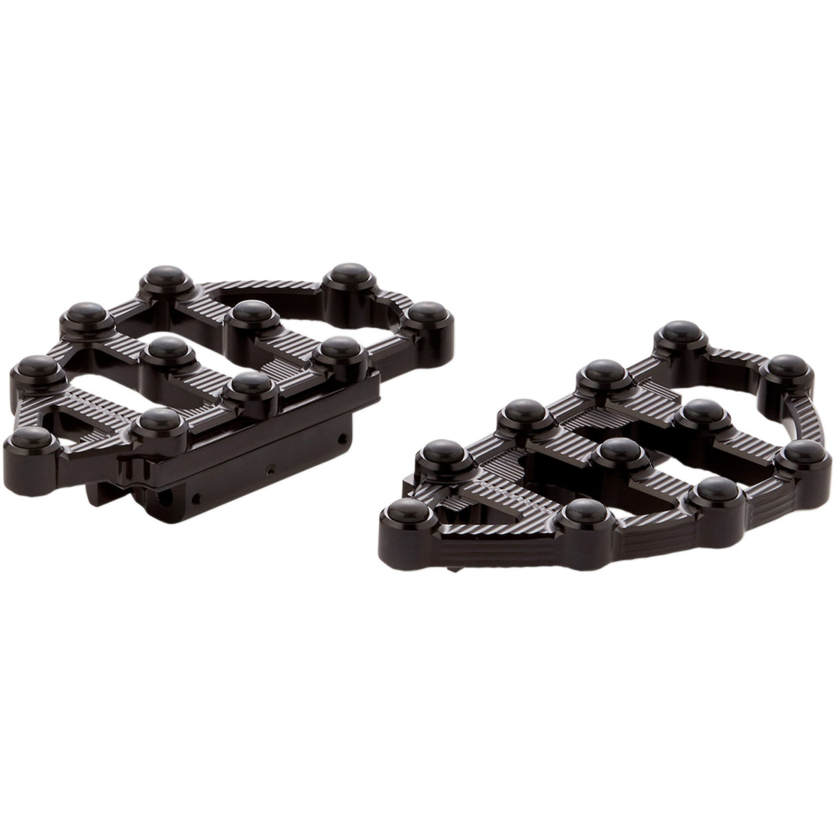Arlen Ness MX Billet Floorboards Black - 06-896 For Harley Motorcycles 1980-2026
