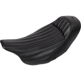 Saddlemen Knuckle Solo Seat Ribbed Black - 808-07B-0023 For Harley Touring 2008-2025