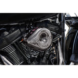 S&S Cycle Stealth Teardrop Air Cleaner Kit M8 Lava Chrome - 170-0782 For Harley Motorcycles 2017-2023