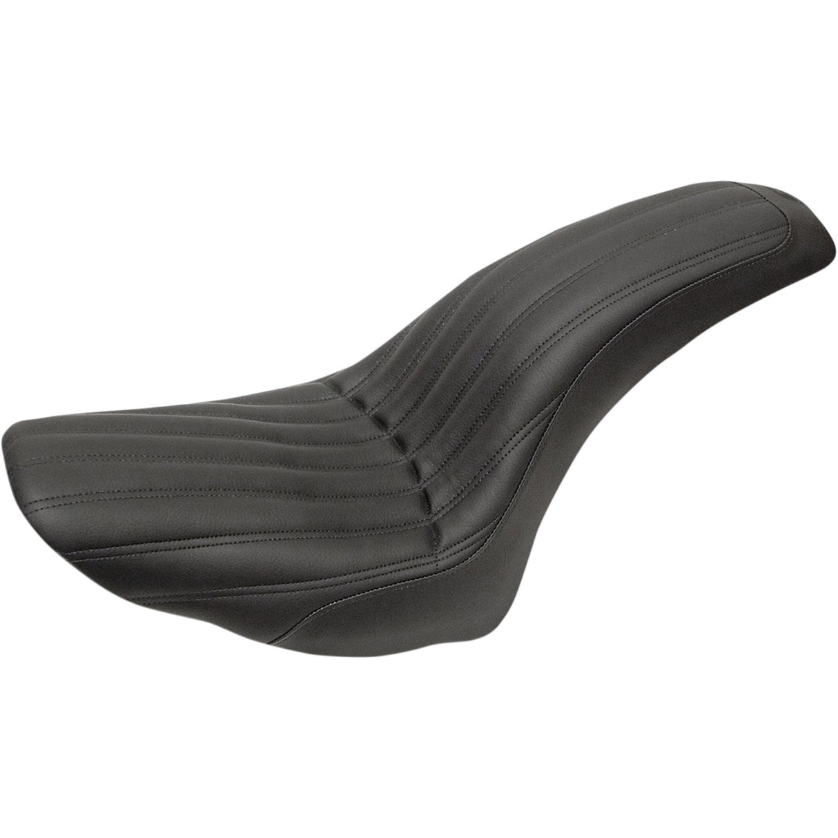 Saddlemen Knuckle 2-Up Seat Ribbed Black - 806-23-047K For Harley Softail 2006-2017