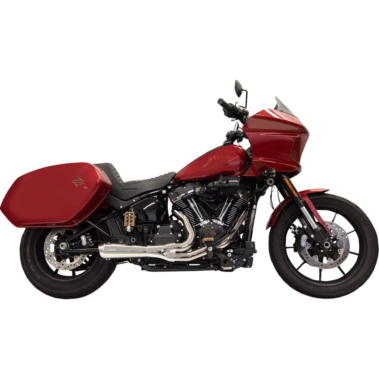 Bassani Xhaust 2-Into-1 Ripper Exhaust System Short Chrome M8 Softail - 1S79 For Harley Softail 2022-2025