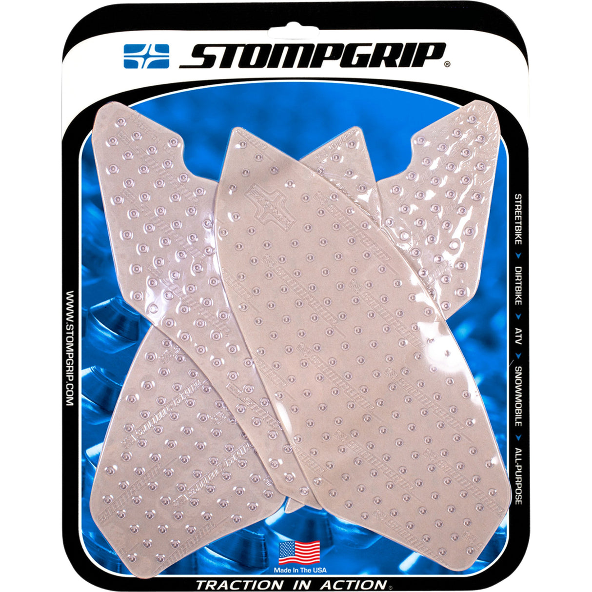 STOMPGRIP 4320-1811 55-10-0107C Volcano Profile Traction Pad Tank Kit Traction Kit - Clear - BMW