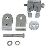 DRAG SPECIALTIES DS-720218 Chrome Universal Accessory Mounts Universal Engine Guard Clamps - Chrome - 1"