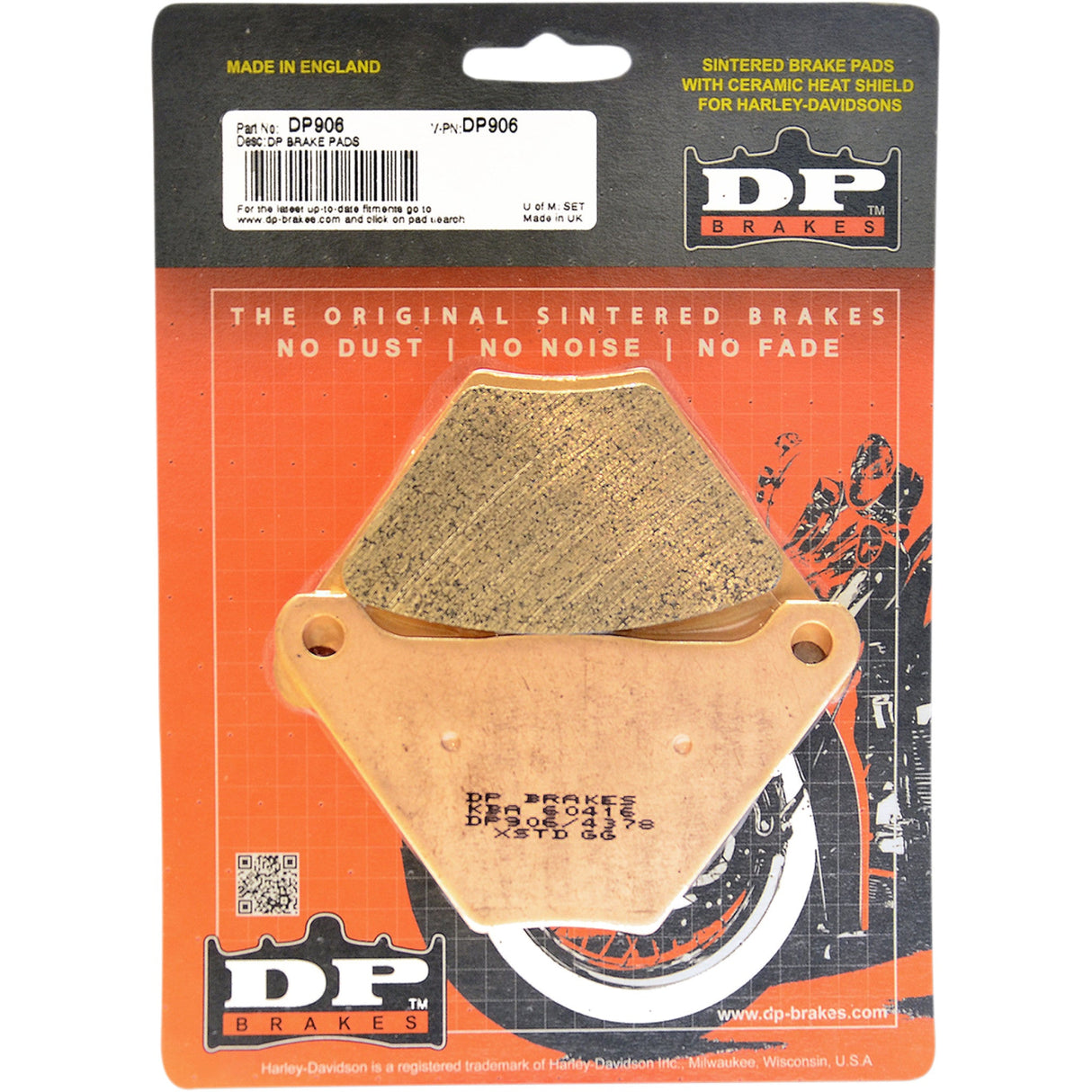 DP Brakes Sintered Metal Harley Buell Brake Pads For Harley Motorcycles 1972-1984
