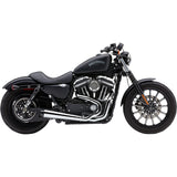 Cobra 2-Into-1 El Diablo Exhaust System Chrome 4" - 6472 For Harley Sportster 2007-2013