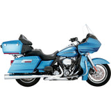 Vance & Hines Hi-Output Slip-On Mufflers Chrome - 16455 For Harley Touring 1995-2016