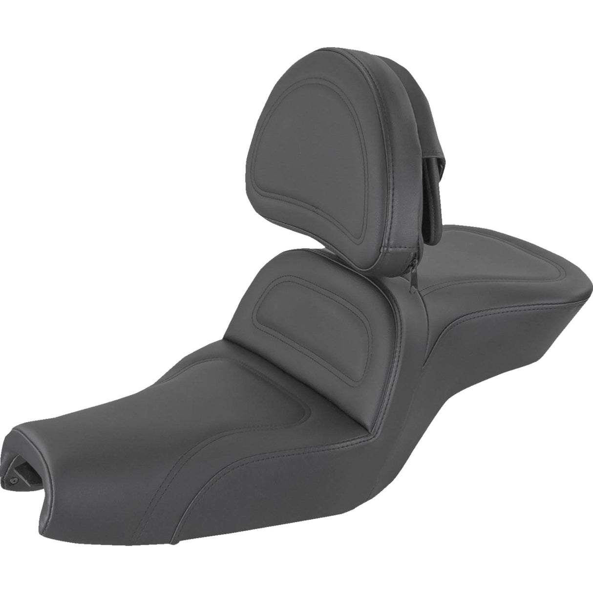 Saddlemen Explorer™ Seat Explorer™ With Backrest Stitched Black - 807-03-030 For Harley Sportster 2004-2020 (4.5G Tank)