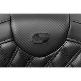 Saddlemen Roadsofa™ Seat Without Backrest Lattice Stitch Carbon Fiber - 808-07B-206A0 For Harley Touring 2008-2023