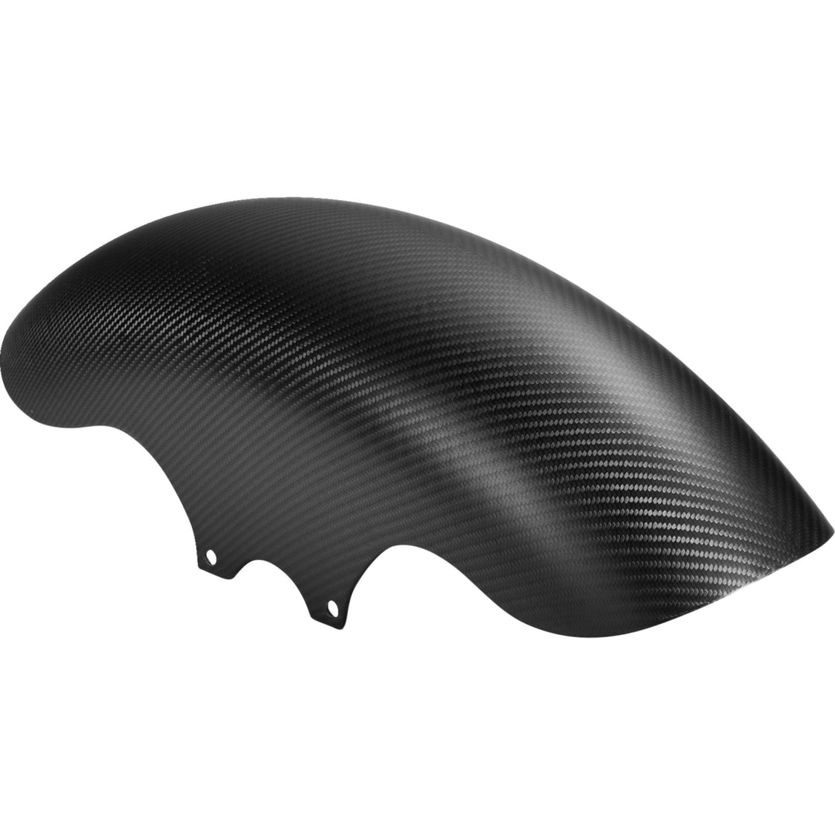 Slyfox Carbon Shorty Front Fender Shorty Carbon Fiber Matte - 12057M For Harley Motorcycles 2009-2026